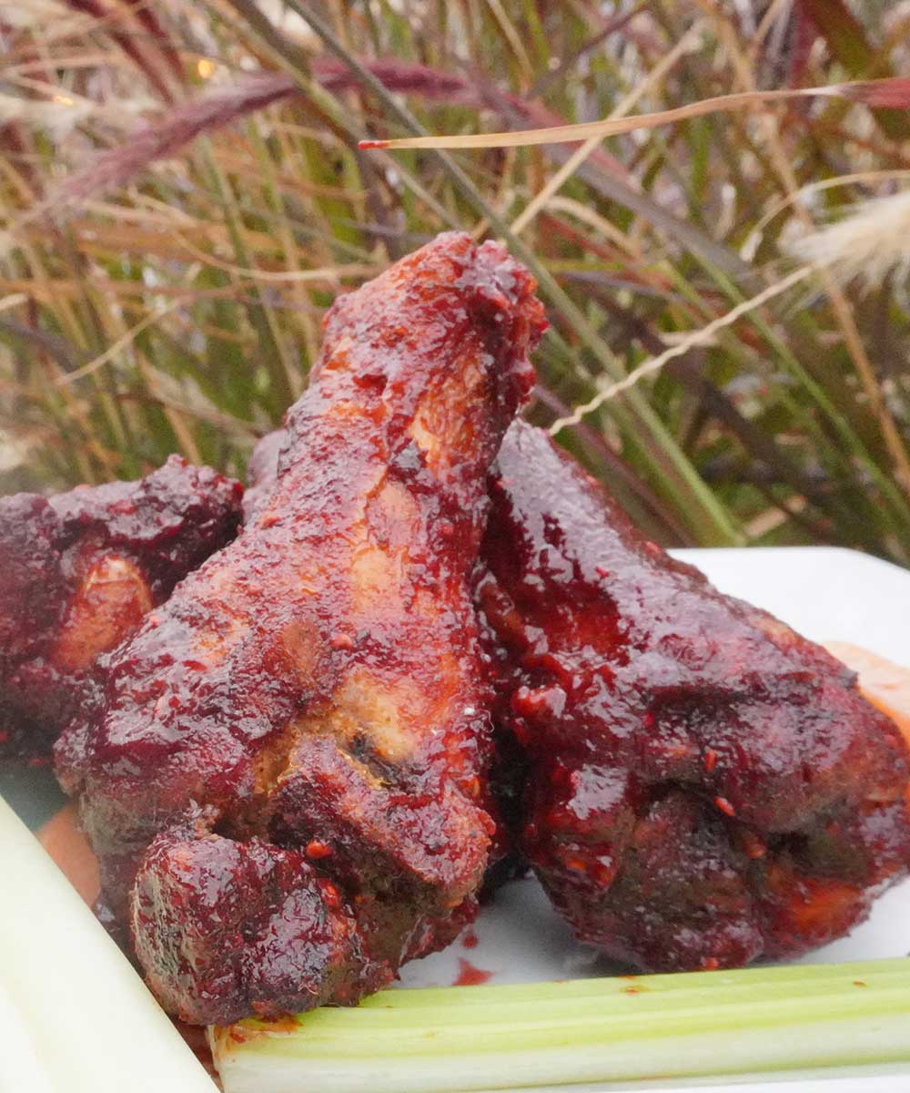 Raspberry Sriracha Wings - mobile version